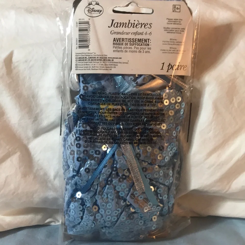 Cinderella LEG WARMERS Blue GIRLS NEW